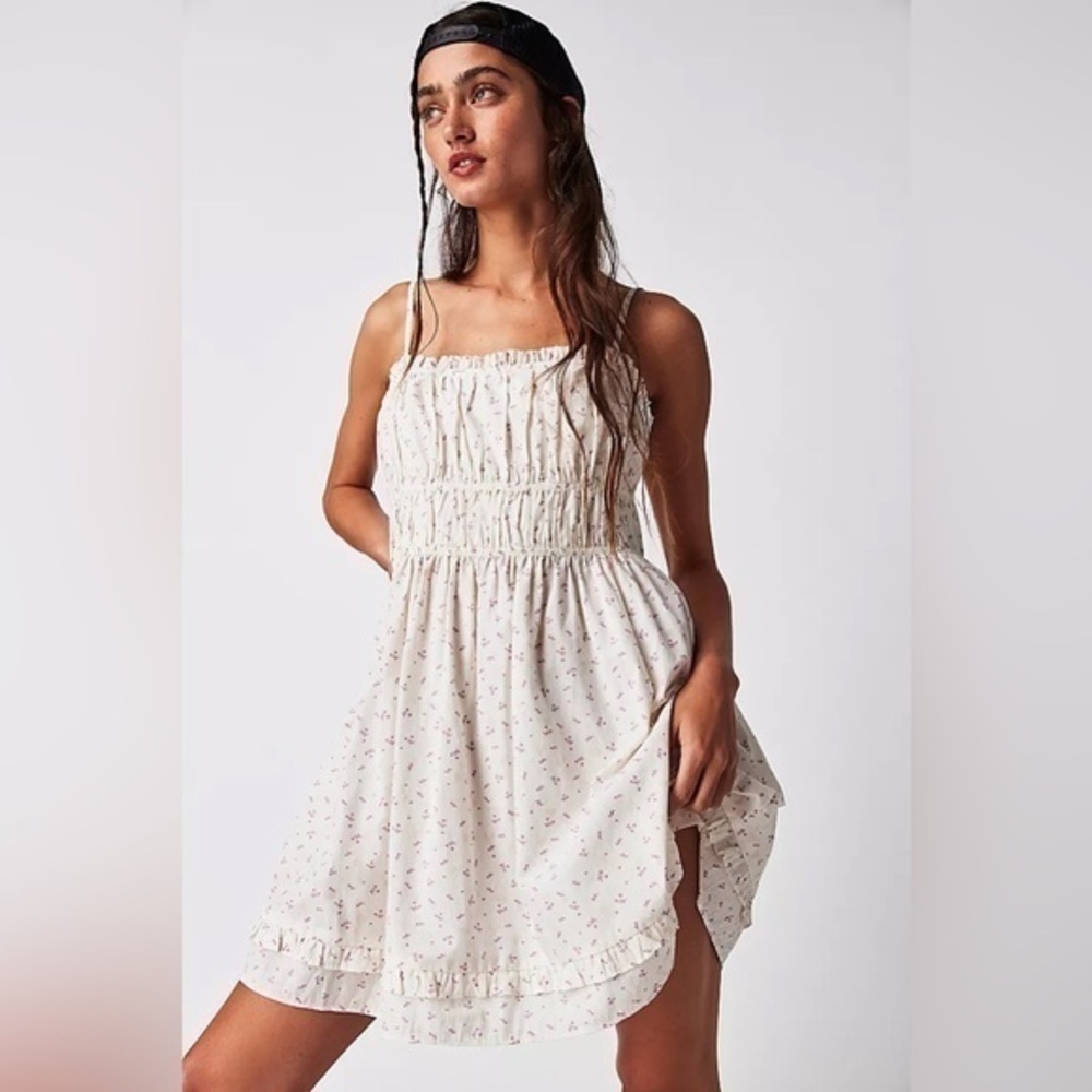 NWOT Free People Gabby mini dress White Size Medium - Picture 4 of 7